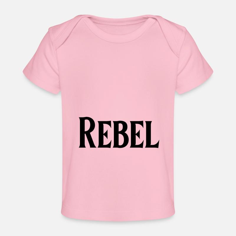 COLLECTION REBEL SIGLE - T-shirt Premium bébé bio - rose clair