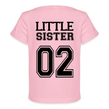 sorella piccola 02. Un set per fratelli. - T-shirt Premium neonato bio - rosa chiaro - Retro