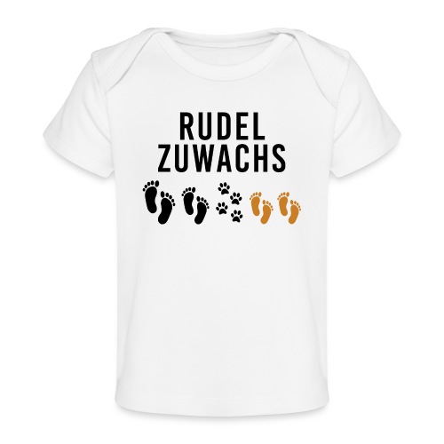 Rudel Zuwachs Baby schwanger Hund Katze Zwillinge - Baby Bio-T-Shirt