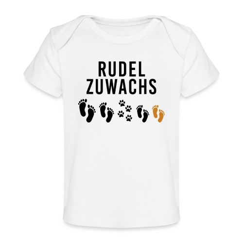 Rudel Zuwachs schwanger Baby Hund Katze Kind - Baby Bio-T-Shirt
