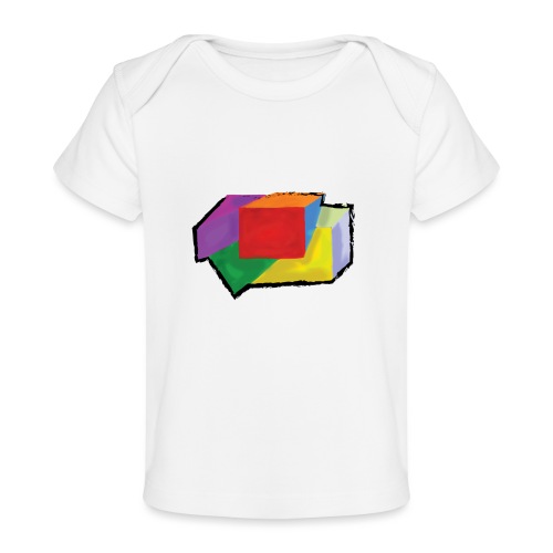 boxes with stroke - Organic Baby T-Shirt