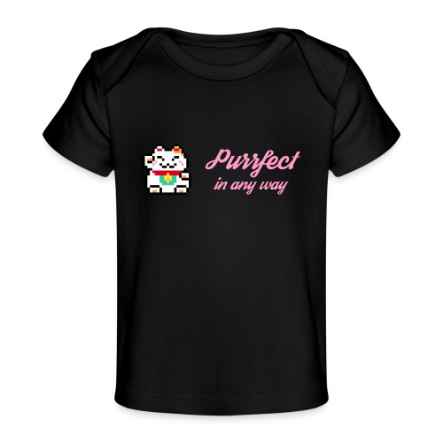 Purrfect in any way (Pink) - Organic Baby T-Shirt