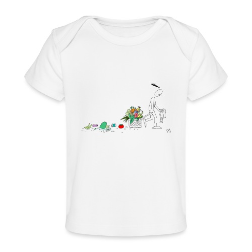 frukt og grønt handleveske - Økologisk baby-T-skjorte