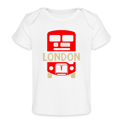 London Bus Roter Doppeldecker London Fan Souvenir - Baby Bio-T-Shirt