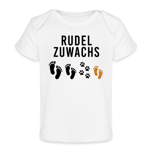 Rudel Zuwachs Baby schwanger Hund Katze Geschenk - Baby Bio-T-Shirt