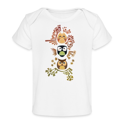 VEYM Good Wise Owls CASE - Baby Bio-T-Shirt