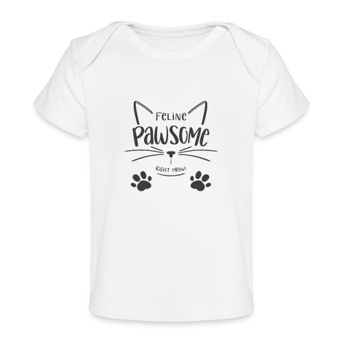 Feline Pawsome - Ekologisk T-shirt baby