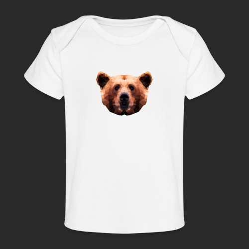 Low-Poly Bear - Baby Bio-T-Shirt