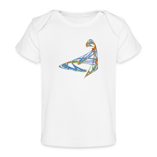Fröhliches Farbenspiel 853 jet - Baby Bio-T-Shirt