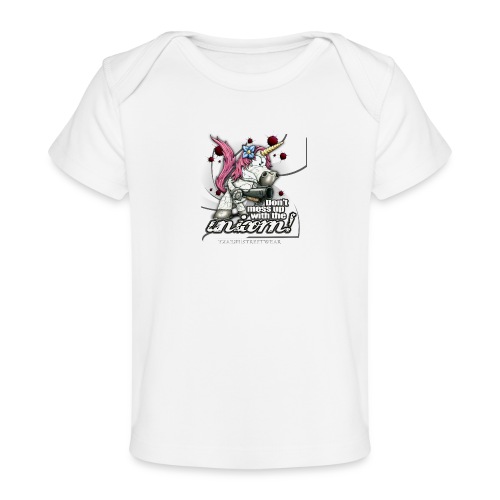 Don't mess up with the unicorn - Baby Bio-T-Shirt