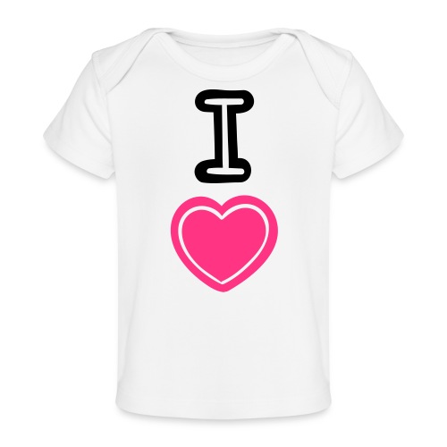 I Love Geschenk - Baby Bio-T-Shirt