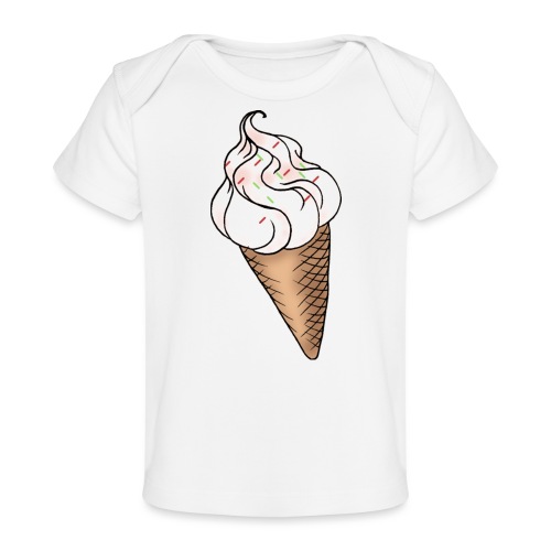 Softeis Vanille - Baby Bio-T-Shirt