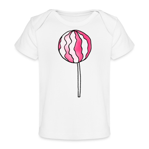 Lollipop Erdbeer-Sahne - Baby Bio-T-Shirt