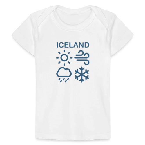 HUH! Iceland / Weather (Full Donation) - Organic Baby T-Shirt