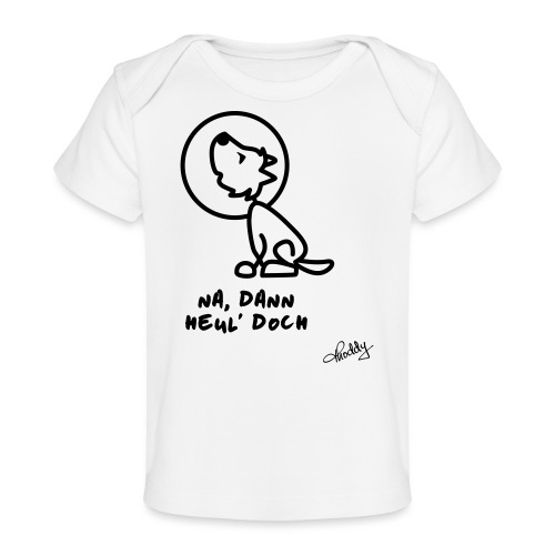 Heulender Wolf - Baby Bio-T-Shirt