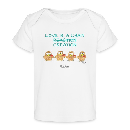 Love is a Chain Creation - Organic Baby T-Shirt