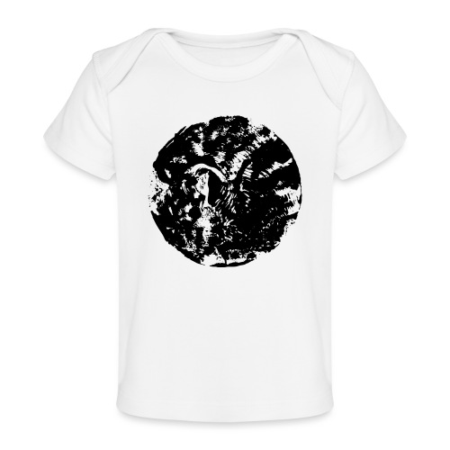 Schwarzer Kreis | Mond - Baby Bio-T-Shirt