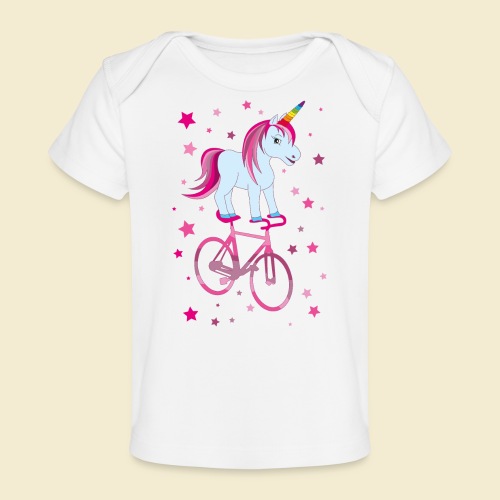 Kunstrad | Einhorn Pink - Baby Bio-T-Shirt