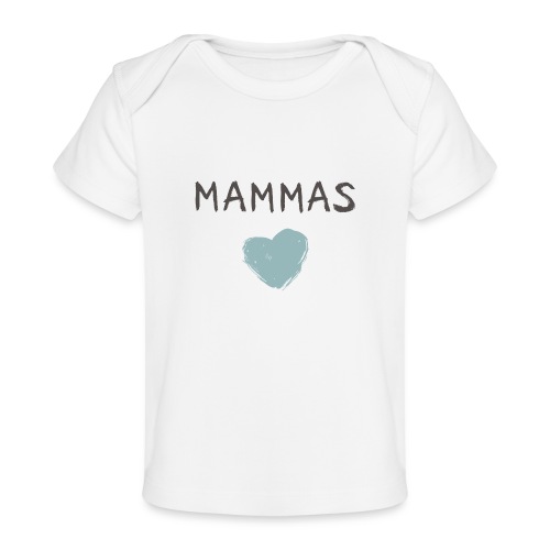 Mammas hjärta Blå - Ekologisk T-shirt baby