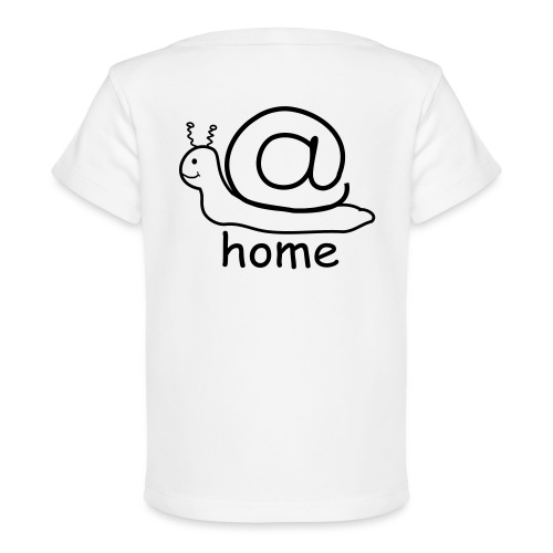 at home schnecke - Baby Bio-T-Shirt