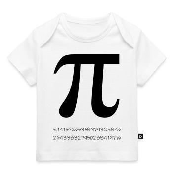 pi - Baby Premium Organic T-shirt - white - Front