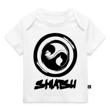 Shiatsu Yoga Meditation Massage Buddha Vector 2 - Baby Premium Organic T-shirt - white - Front