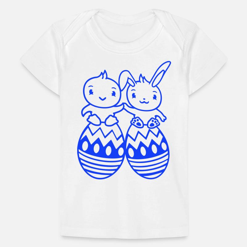 Bunny Bird Chick 2 Friends Large Easter Eggs Huge Baby Premium Organic T-shirt