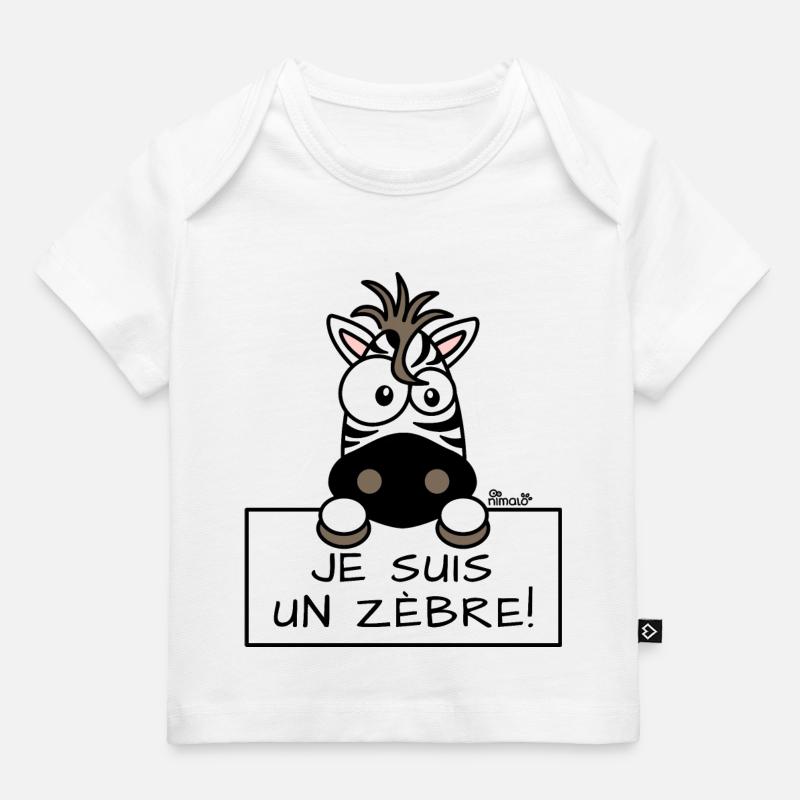 Je suis un Zèbre - T-shirt Premium bébé bio - blanc