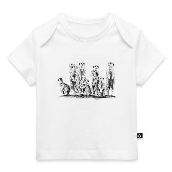 Erdmännchen - Baby Premium Organic T-Shirt - Weiß - Vorne