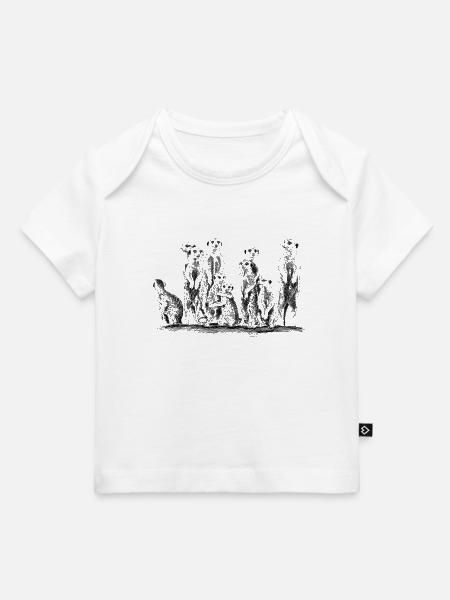Erdmännchen - Baby Premium Organic T-Shirt - Weiß