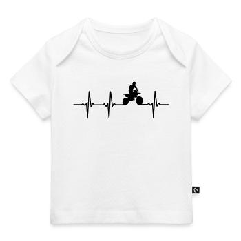 Impulsion de motocross - T-shirt Premium bébé bio - blanc - Devant