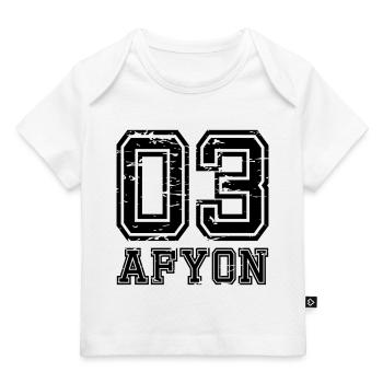 Afyon 03 used look - Baby Premium Organic T-shirt - white - Front