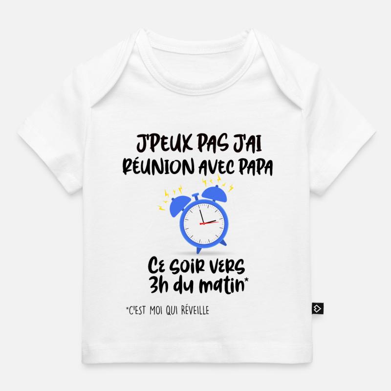 Sommeil de bébé - T-shirt Premium bébé bio - blanc