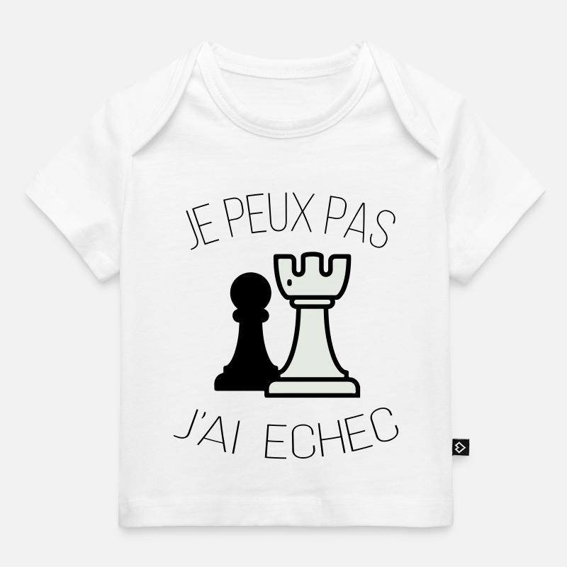 je peux pas j ai echec - T-shirt Premium bébé bio - blanc