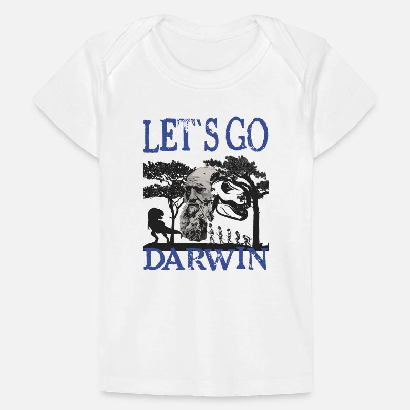 Charles Darwin Evolution textile Geschenkidee Baby Premium Organic T-Shirt