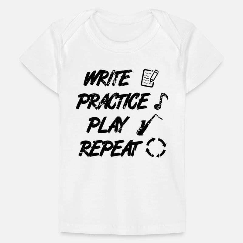 Writing, practicing, playing, repeating Baby Premium Organic T-shirt