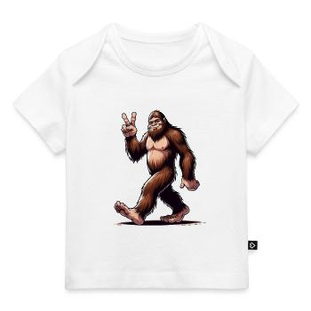 Fröhliches Bigfoot-Wandern - Baby Premium Organic T-Shirt - Weiß - Vorne