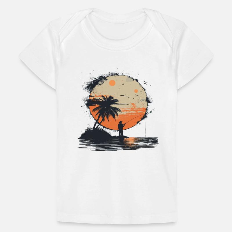 Graphique de pêche T-shirt Premium bébé bio