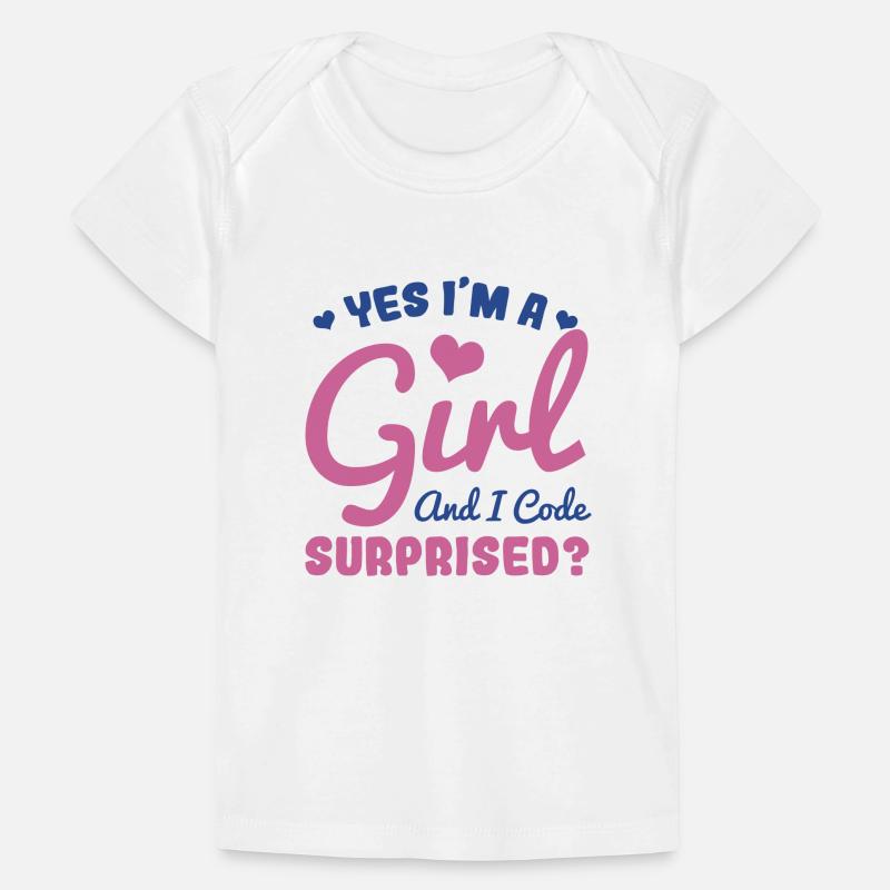 Mädchen und Programmiererin Baby Premium Organic T-Shirt