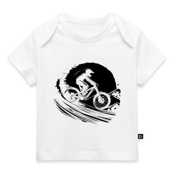 Mountainbiken - Baby Premium Organic T-Shirt - Weiß - Vorne