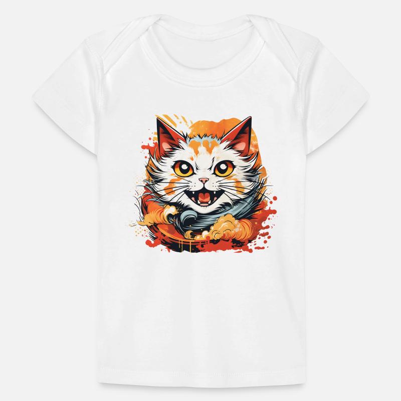 Style d’anime de chat T-shirt Premium bébé bio