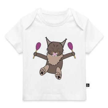 Baby Mädchen - Baby Premium Organic T-Shirt - Weiß - Vorne