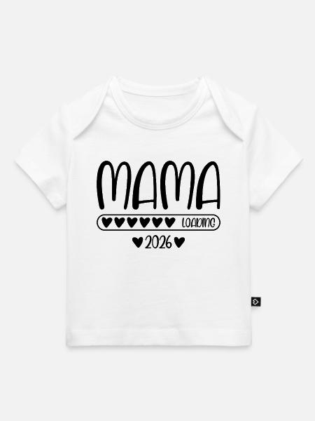 Mama 2026 loading - Baby Premium Organic T-Shirt - Weiß