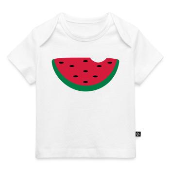 melon - T-shirt Premium bébé bio - blanc - Devant