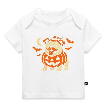 Pumpkin Doggie Fun - Baby Premium Organic T-shirt - white - Front