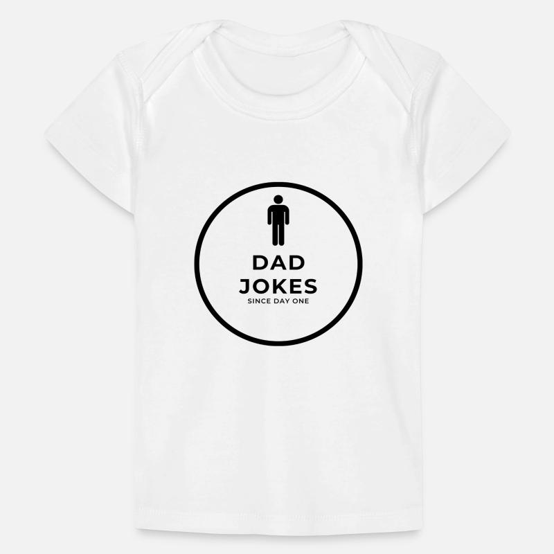 Papa-Witze seit dem ersten Tag Baby Premium Organic T-Shirt