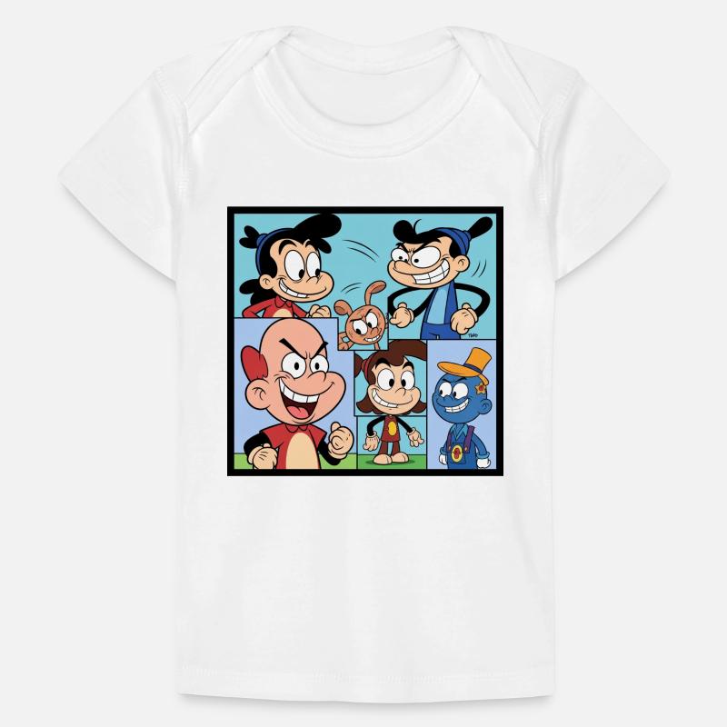 Collage Comics Multicolore Retro T-shirt Premium bébé bio