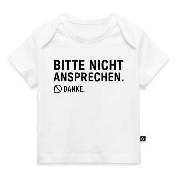 Bitte nicht ansprechen. Danke. | Introvertiert - Baby Premium Organic T-Shirt - Weiß - Vorne