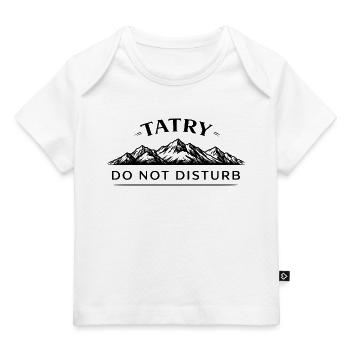 La tatry ne perturbe pas la conception des montagnes - T-shirt Premium bébé bio - blanc - Devant