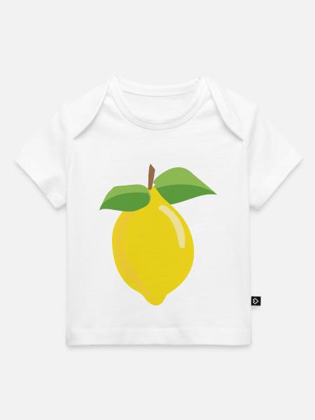 Zitrone - Baby Premium Organic T-Shirt - Weiß